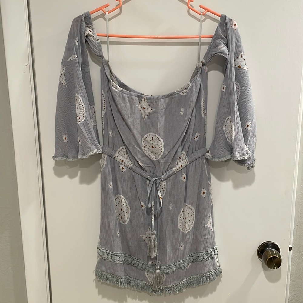 Ecru Lab Boho Dress with wide sleeves